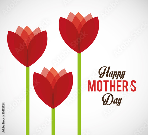 Happy mothers day card design.