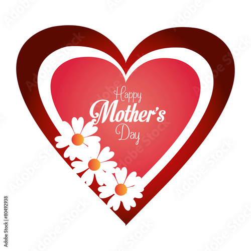 Happy mothers day card design.