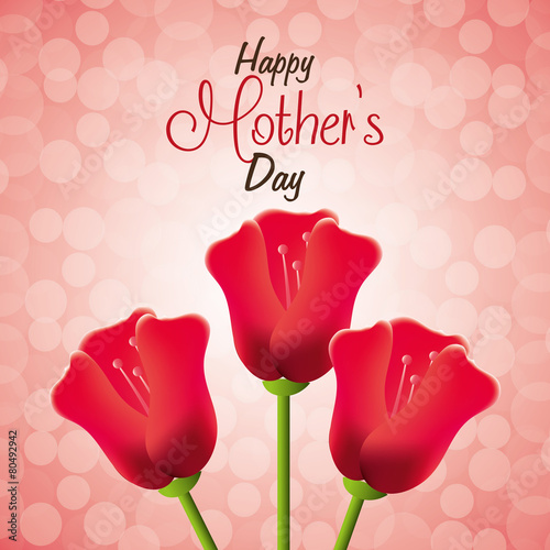Happy mothers day card design.
