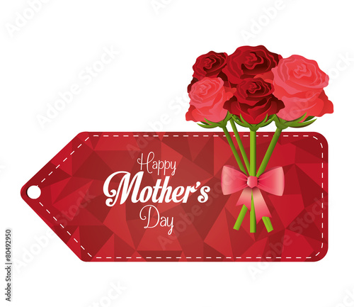 Happy mothers day card design.
