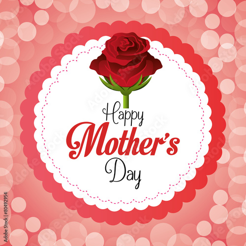 Happy mothers day card design.
