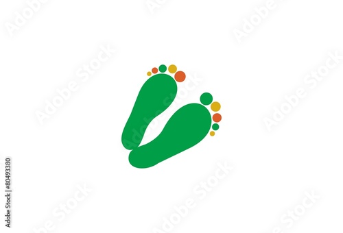 Colorful Footprints