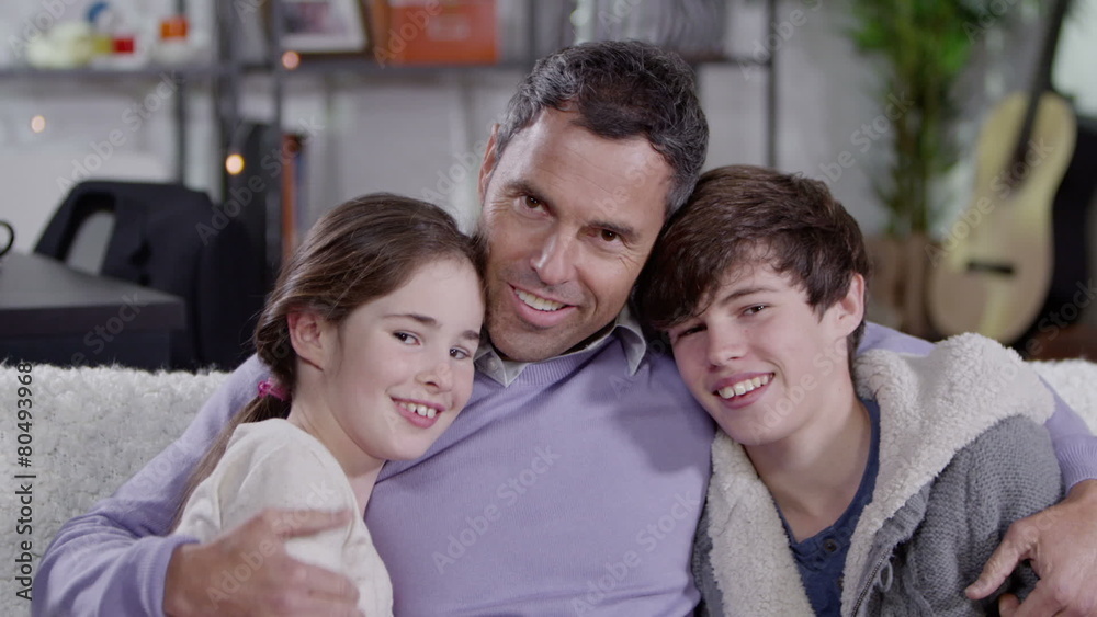 A happy family portrait A happy family portrait