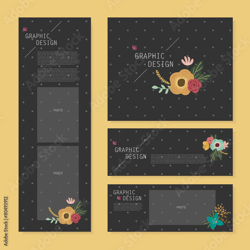 Wallpaper Mural lovely banner template design Torontodigital.ca