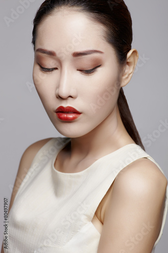 Asian beauty in studio d