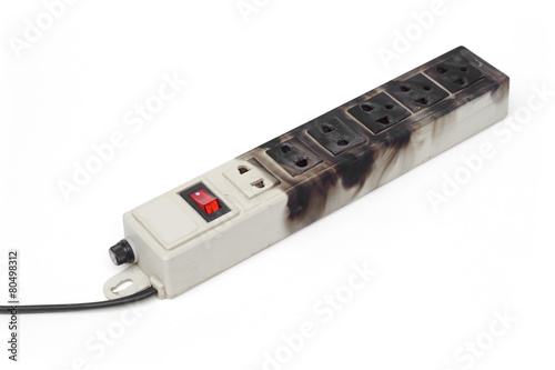 Photography Surge protector caught on fire due to overheat