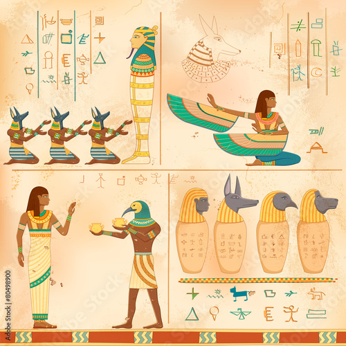 Egyptian art of human