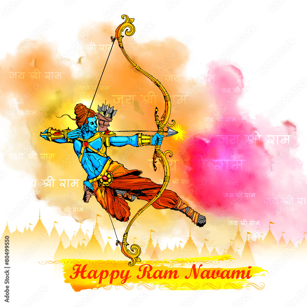Naklejka premium Ram Navami