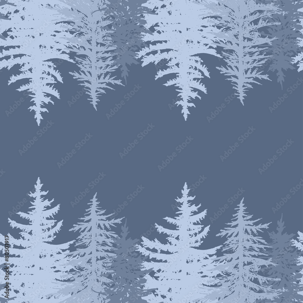 Fototapeta premium horizontal pine card