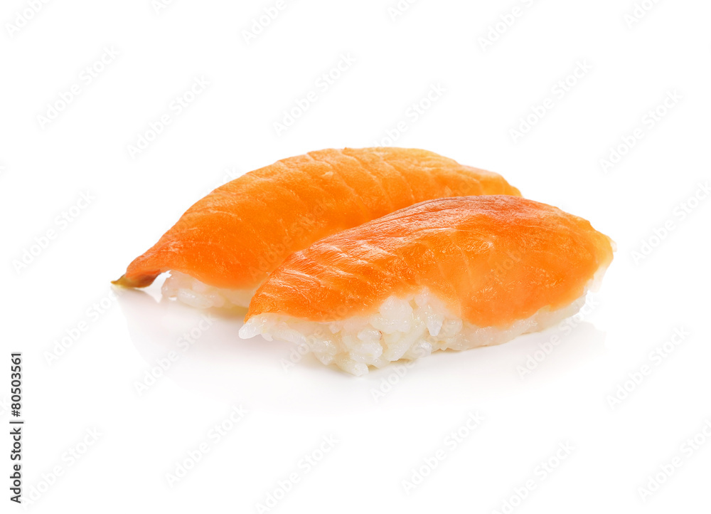 Sushi isolated on white background