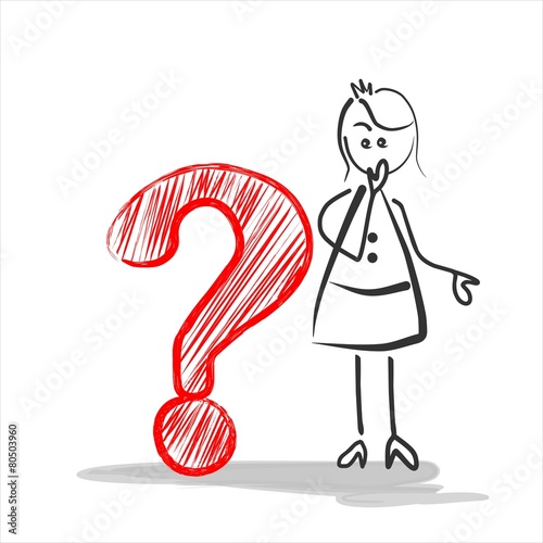 Woman knows not and is afraid - Frau weiß nicht weiter I Angst