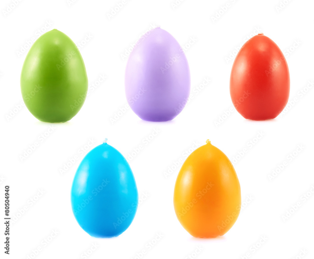 Egg shaped wax candles set Egg shaped wax candles set