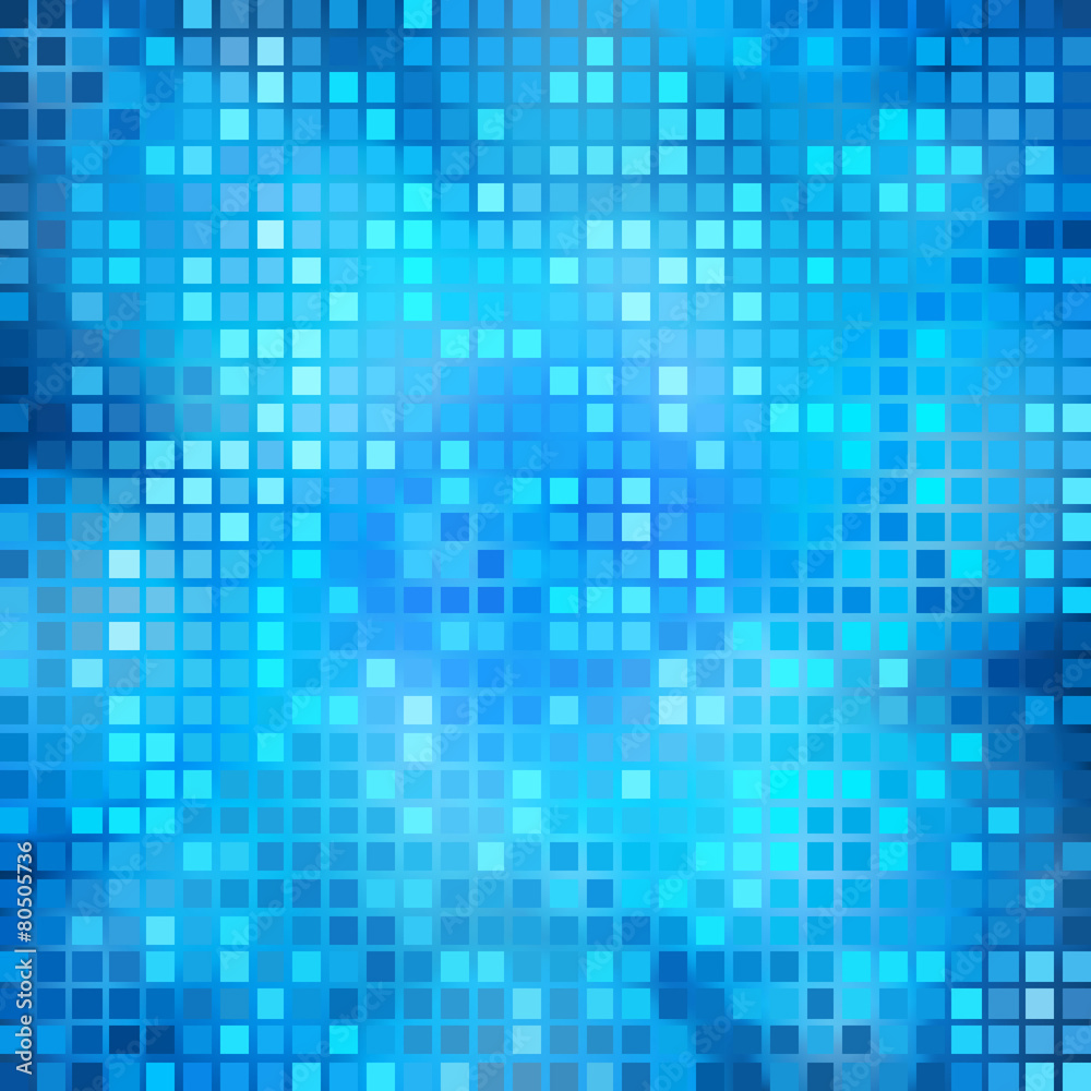 bright blue glowing mosaic squares reflection pool bright blue glowing mosaic squares reflection pool
