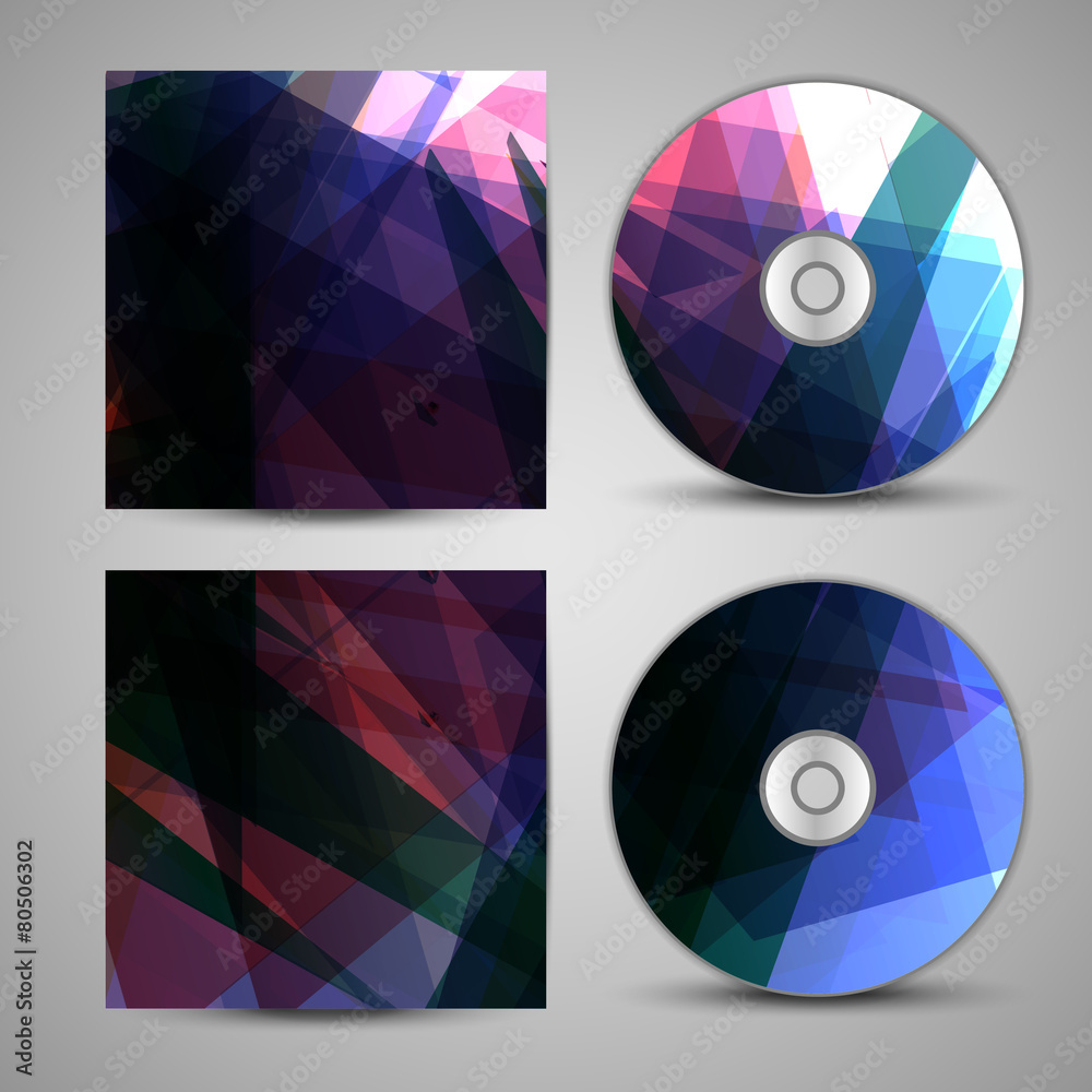 Vector cd cover set for your design Vector cd cover set for your design