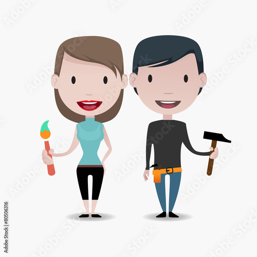 DIY couple