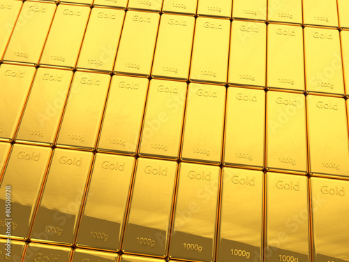 Stack of gold bars