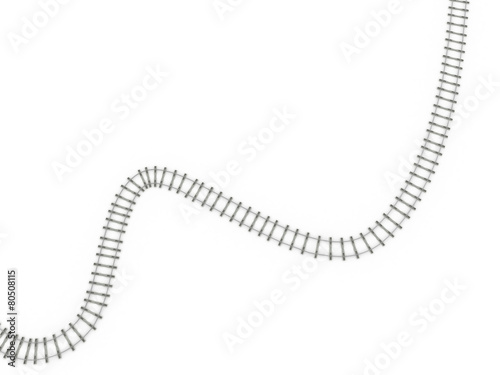 Tracks on a white background. 4
