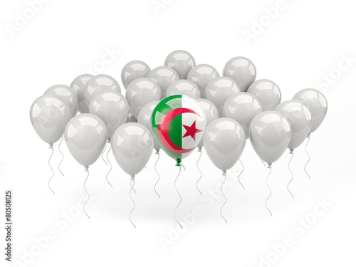 Air balloons with flag of algeria
