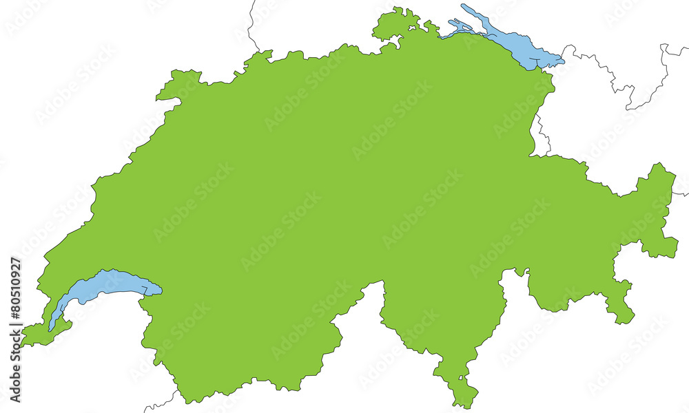 Schweiz in grün