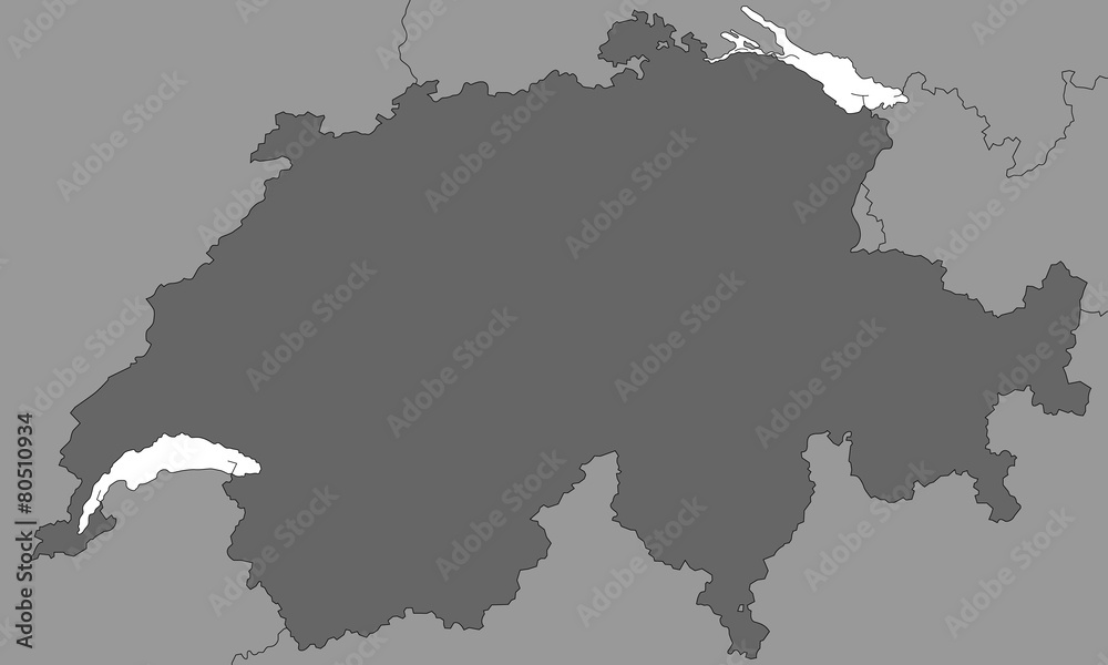 Obraz premium Schweiz in Graustufen