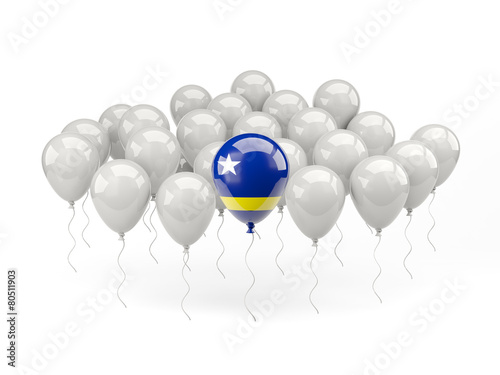 Air balloons with flag of curacao