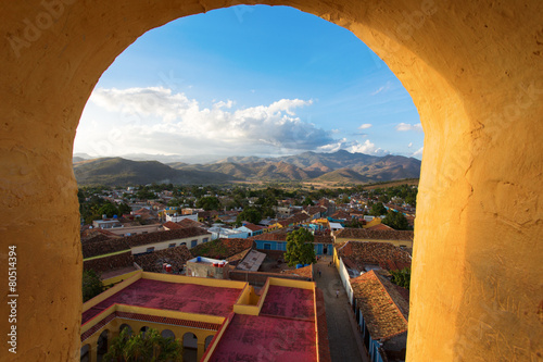Photography View of Trinidad, Cuba from up