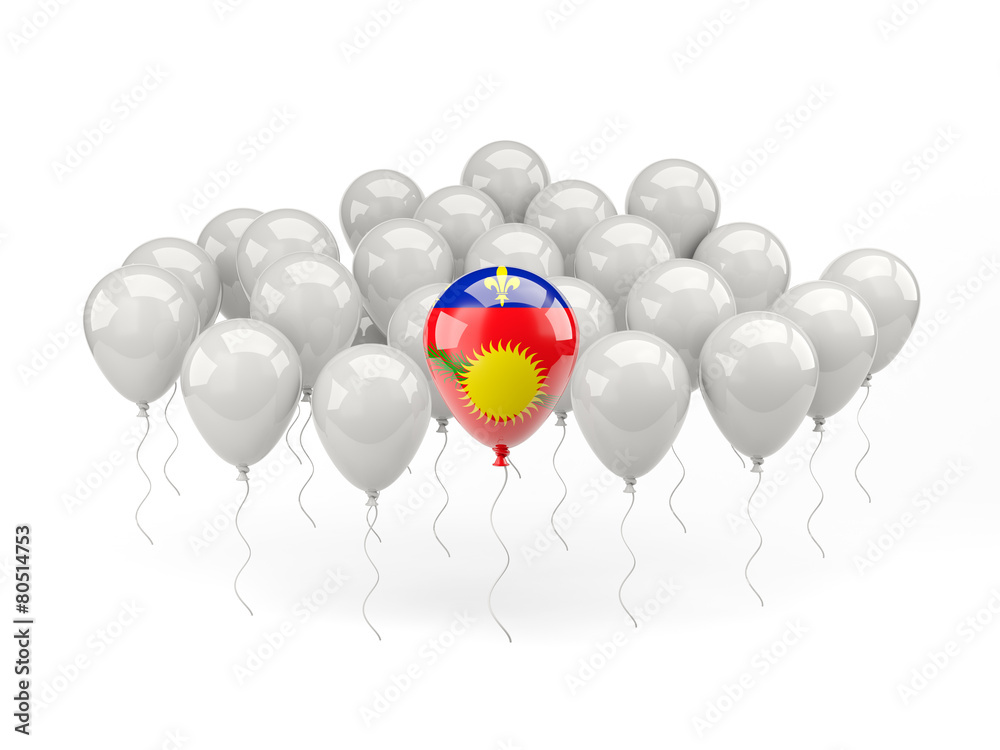 Air balloons with flag of guadeloupe Air balloons with flag of guadeloupe