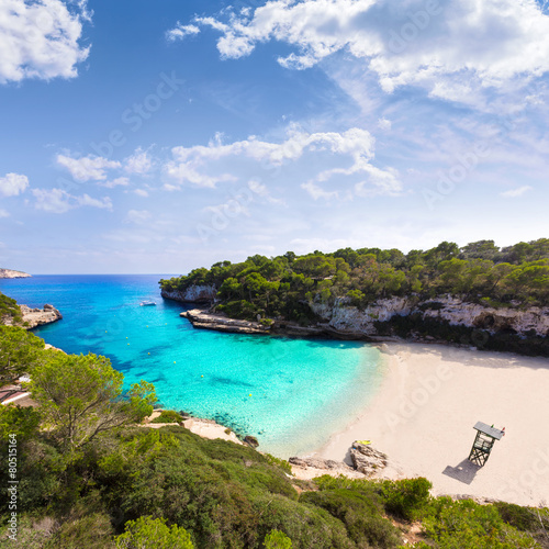 Fototapeta Naklejka Na Ścianę i Meble -  Majorca Cala Llombards Santanyi beach Mallorca