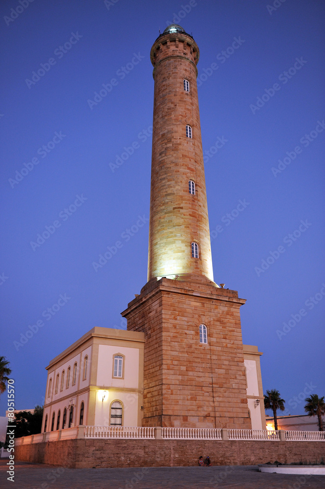 Lighthouse, Chipiona, Costa de la Luz, Cadiz, Spain