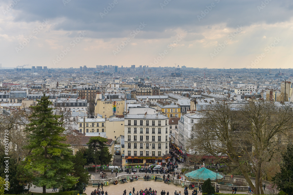 A view of Paris in France