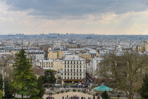 Fototapeta Naklejka Na Ścianę i Meble -  A view of Paris in France