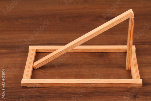 The Wooden Batten Square Scantling on the wood