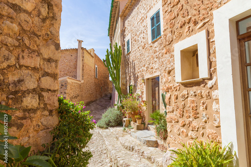 Fornalutx village in Majorca Balearic island