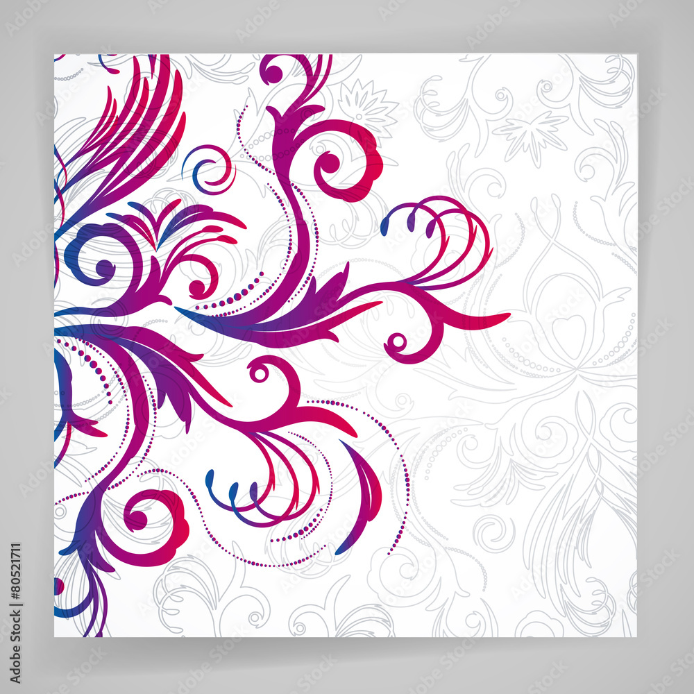Abstract floral background with oriental flowers. Abstract floral background with oriental flowers.