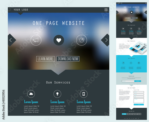 One Page Website Design photo