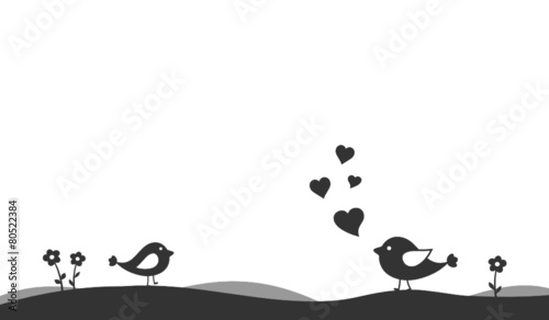 Vögel Liebe Herzen