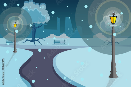 Street lights background