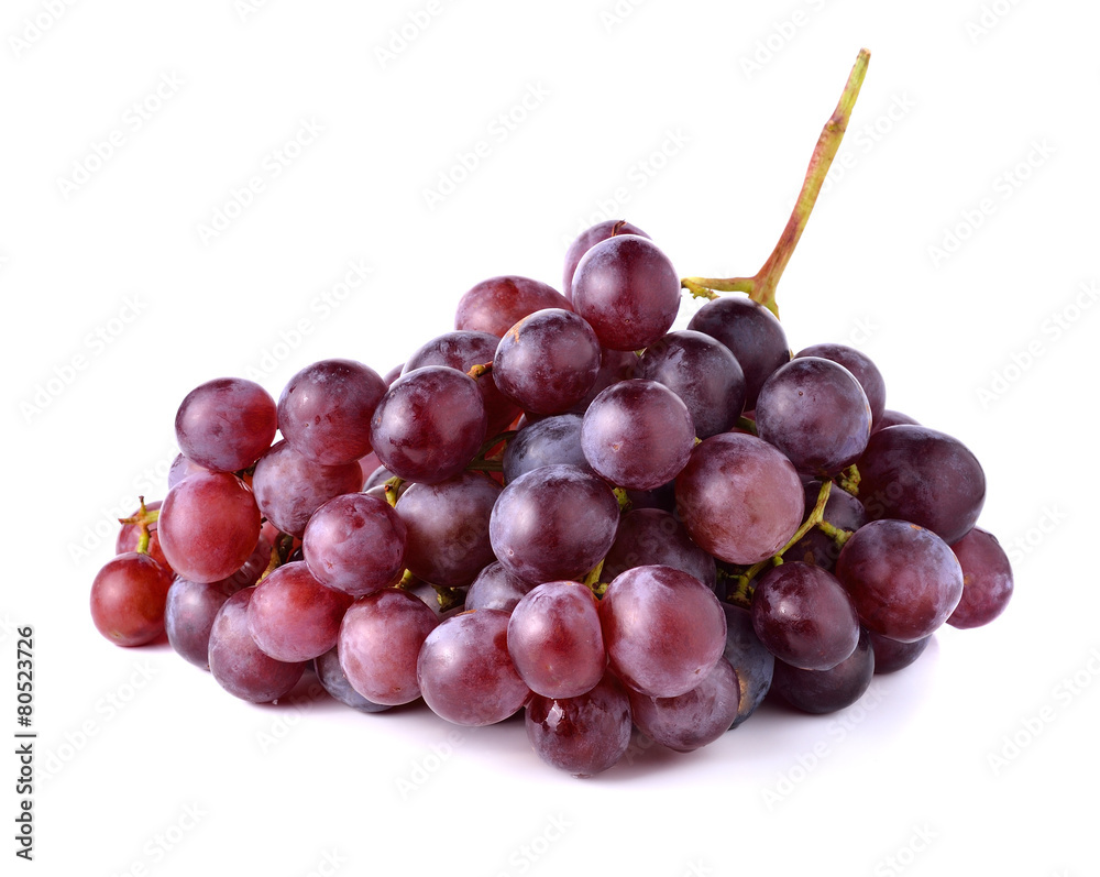 Fototapeta premium red grape isolated on white