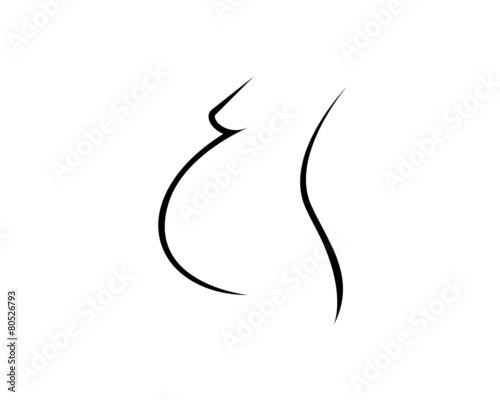 pregnant women sihouette