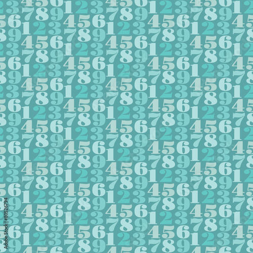 seamless number patter background