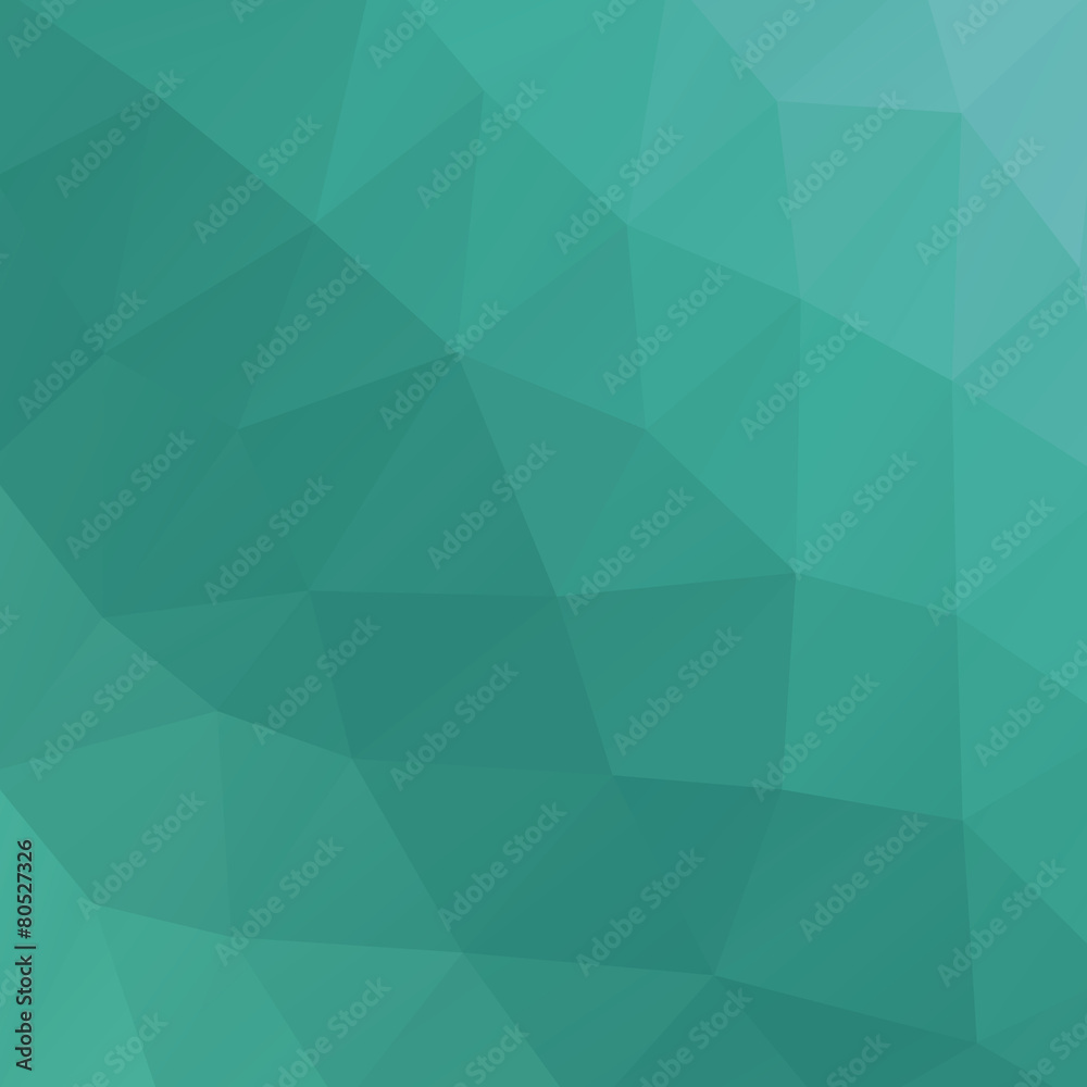Fototapeta premium Green abstract polygon vector background