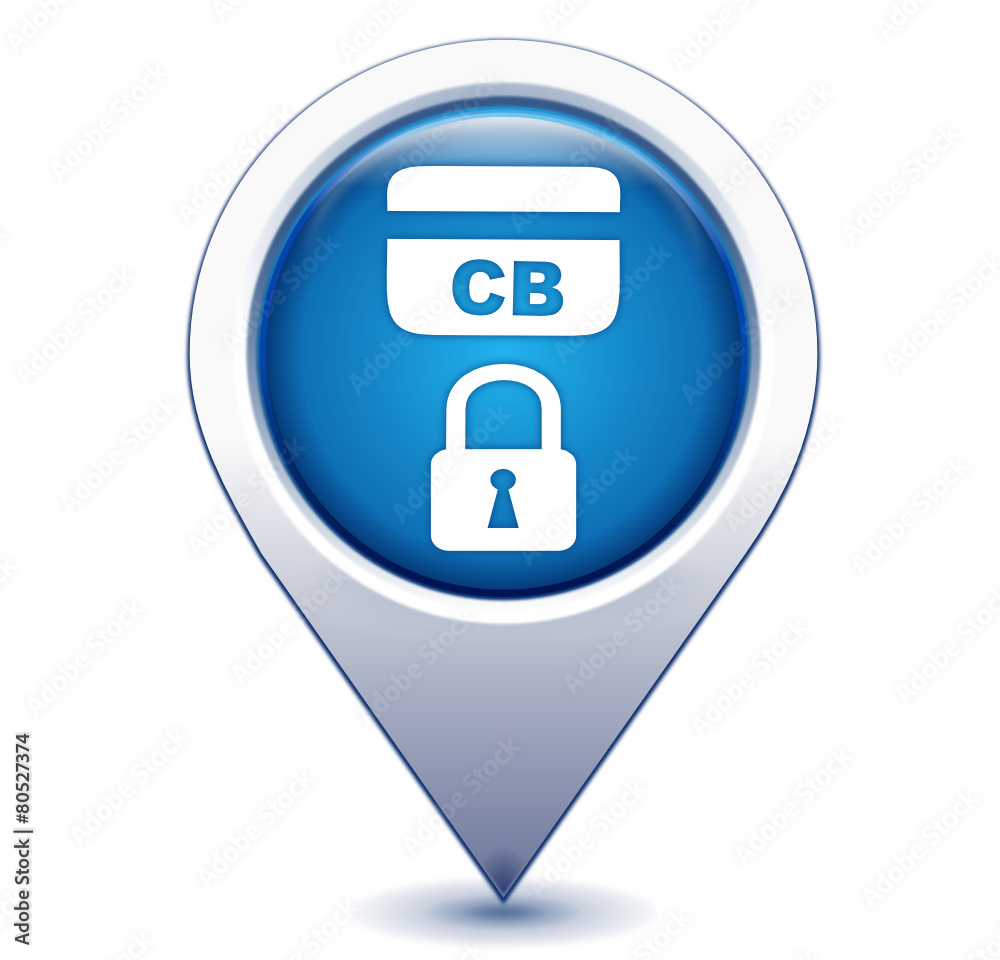 paiement sécurisé sur marqueur géolocalisation bleu paiement sécurisé sur marqueur géolocalisation bleu
