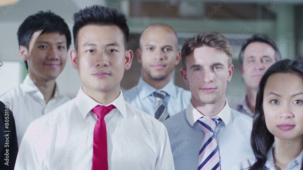 Portrait of attractive mixed ethnicity business team Portrait of attractive mixed ethnicity business team