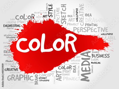 COLOR word cloud concept