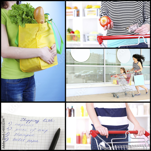 Shopping collage