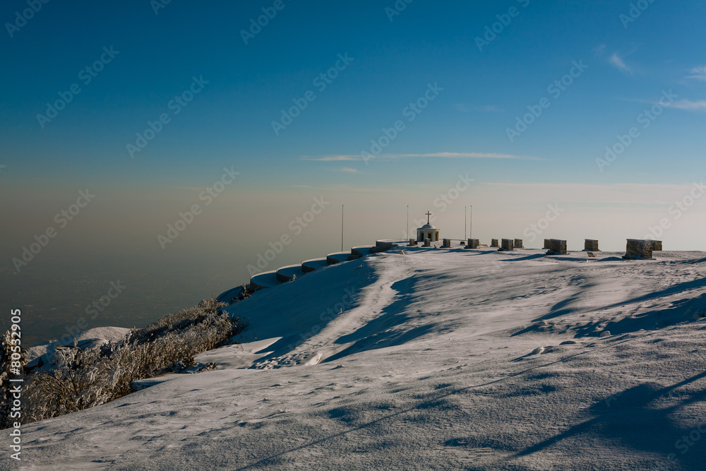 Winter landscape Monte Grappa
