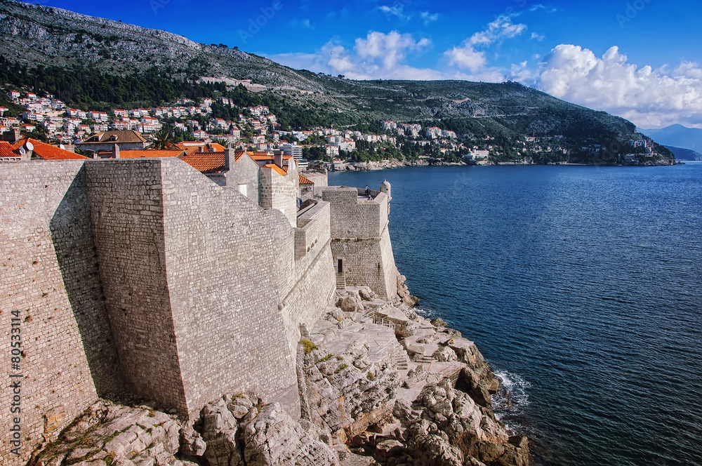 View of Old City Dubrovnik, Croatia