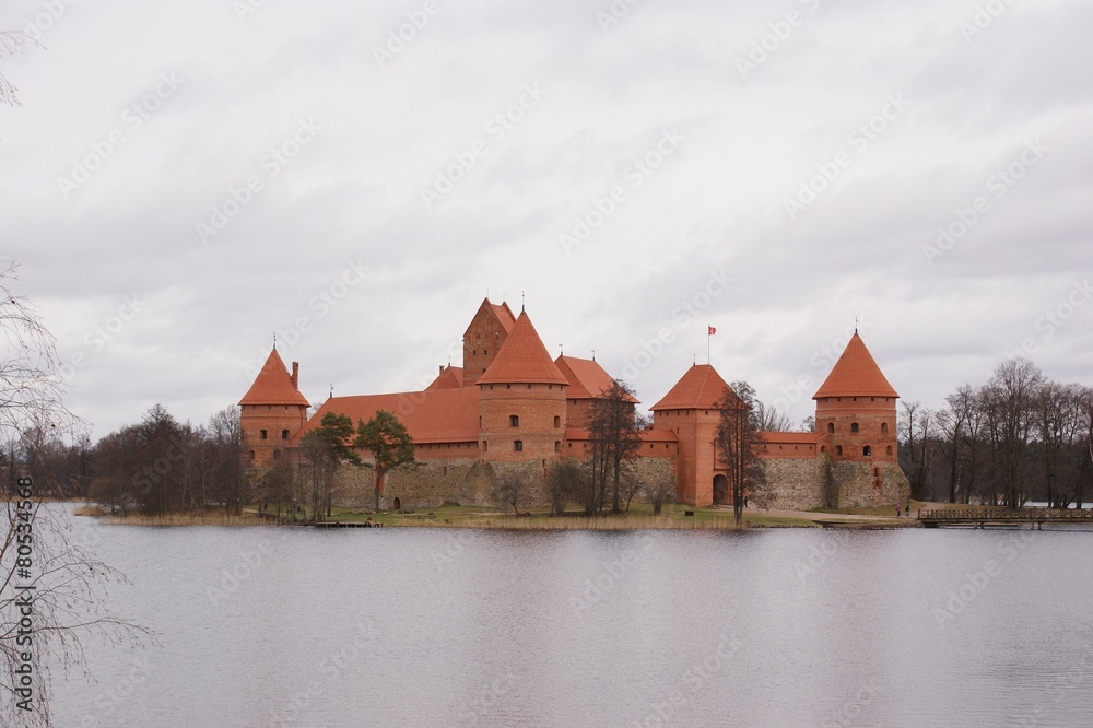 Medieval castle on the Lake
