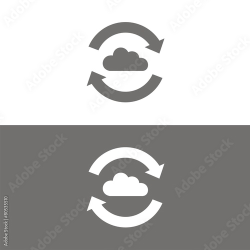 Icono intercambio nube BN