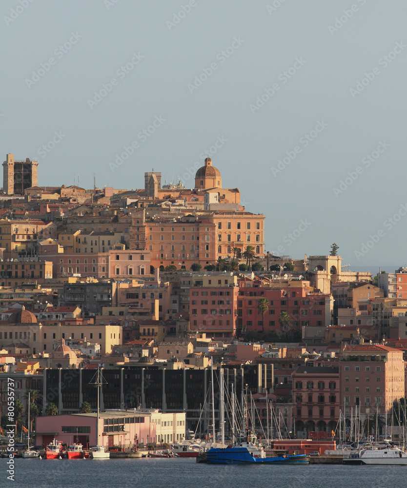 Mediterranean city. Cagliari, Sardinia